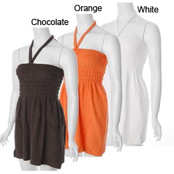 Cocoa Women's Halter Terry Swimsuit Cover-up Dress