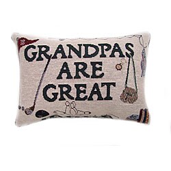 'Grandpas Are Great' Tapestry Throw Pillows (Set of 2)