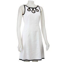 Tahari ASL Women's Stretch Linen Dress
