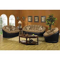 French Chenille 3-piece Sofa/ Loveseat/ Chair Set
