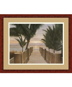 Diane Romanello 'Palm Promenade, 2004' Framed Art Print