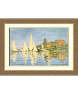 Claude Monet 'Boating at Argenteuil, 1872' Framed Art Print