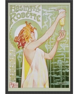 'Absinthe Robette' Framed Textured Art