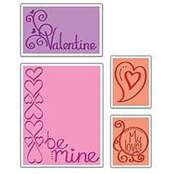 Sizzix Impressions Valentine's Embossing Folders (Pack of 4)