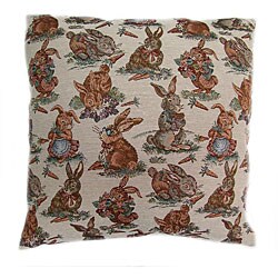 Rabbits 24-inch Floor Pillow