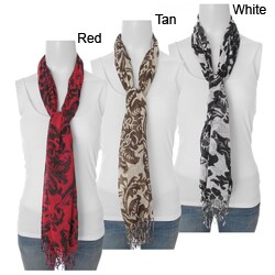Adi Designs Women's Lightweight Floral Print Scarf