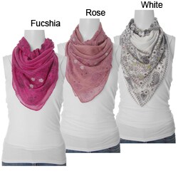Adi Designs Women's Lightweight Floral Print Scarf