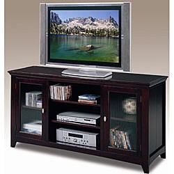 Mission 3-compartment Hardwood Media TV Stand