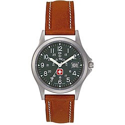 Swiss Military Conquest Men's Tan Leather Watch