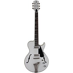 Luna Athena White Semi-hollow Electric Guitar