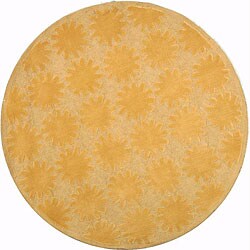 Martha Stewart Astronomy Sun Lilac Cotton Rug (6' Round)