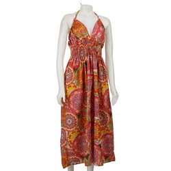 FINAL SALE Angie Multicolor Halter Dress