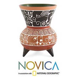 'Maya Profiles' Ceramic Vessel (Mexico)