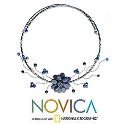 'Blue Bouquet' Lapis Lazuli Choker (Thailand)