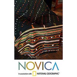 Handmade 'Fireworks' Throw Blanket (India)