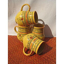 Set of 4 Large 16-oz Solena Mugs (Tunisia)
