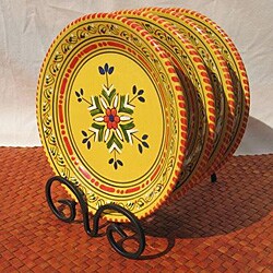 Set of 4 Solena Design 8-inch Side Plates (Tunisia)