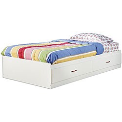 Pure White Contemporary Mate's Bed