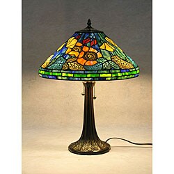 Tiffany-style Water Lily Table Lamp