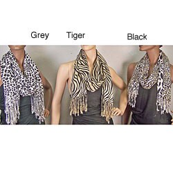 Faux Pashmina Animal Scarf Print Scarves (Set of 3)