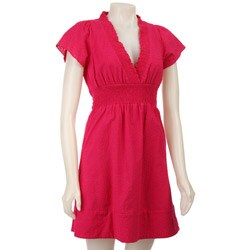 FINAL SALE Max & Cleo Women's Smocked Tie-back Dress