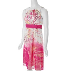 Sangria Women's Sleeveless Floral Print Dress