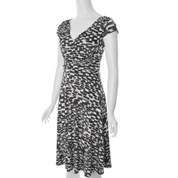 Adi Designs S Max Collection Women's Shirred Waist Dress