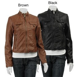 Steve Madden Women's Stand Collar Short Jacket