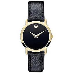 Movado Museum Women's Goldtone Black Face Watch