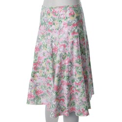 Adi Designs Junior's Floral Print Paneled Full Skirt