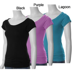 Happie Brand Junior's Scoop-neck Cap-sleeve T-shirt