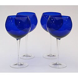  Certified International  Cobalt 28-ounce Glasses (Set of 4)