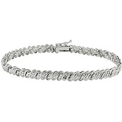 Sterling Silver Diamond Accent Bracelet