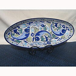 Aqua Fish Extra Large Oval Platter (Tunisia)