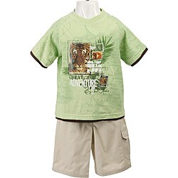 FINAL SALE Kids Headquarters Boy's Tiger 2-piece Set