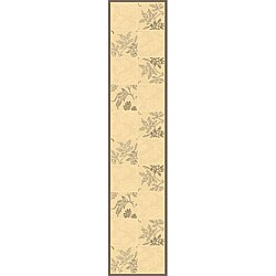 Piazza Cream Outdoor/ Indoor Rug (2'2 x 7'10)