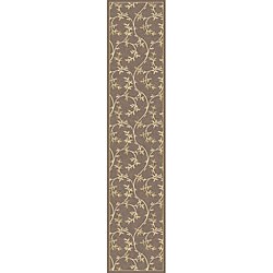 Piazza Brown Outdoor/ Indoor Rug (2'2 x 7'10)