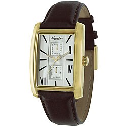 Kenneth Cole Men's Black Leather Strap Watch