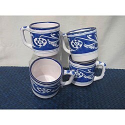 Coffee Mug, Garland Design - set of 4 (Tunisia)
