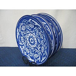 11 in. Dinner Plate, Garland Design - set of 4 (Tunisia)