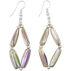 Mother of Pearl and Silver Earrings (Thailand)