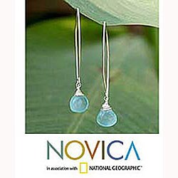 Sterling Silver Chalcedony 'Sublime' Earrings (Thailand)