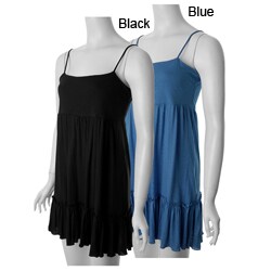 Realitee Junior's High Waist Spaghetti Strap Dress