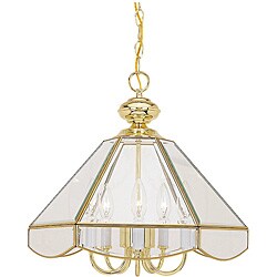 Solid Polished Brass Finish Pendant Light