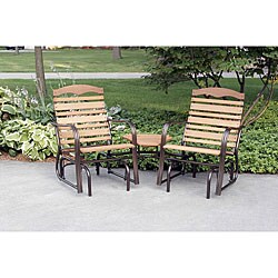 Woodlawn Bronze Tete-A-Tete Chair and Bench Set 