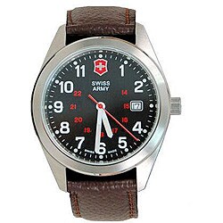Swiss Army Women's Garrison Calfskin Strap Watch