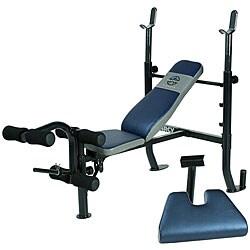 Marcy Deluxe Barbell Bench With Preacher