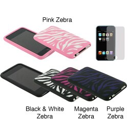 Apple iPod Touch 2G /3G Zebra Design Silicone Case