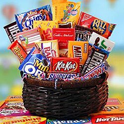 Candy Explosion Gift Basket.