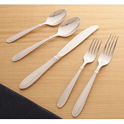 Gorham Squire 65-piece Fluted Flatware Set and Wood Caddy